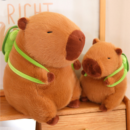 Capybara Turtle Backpack Plush