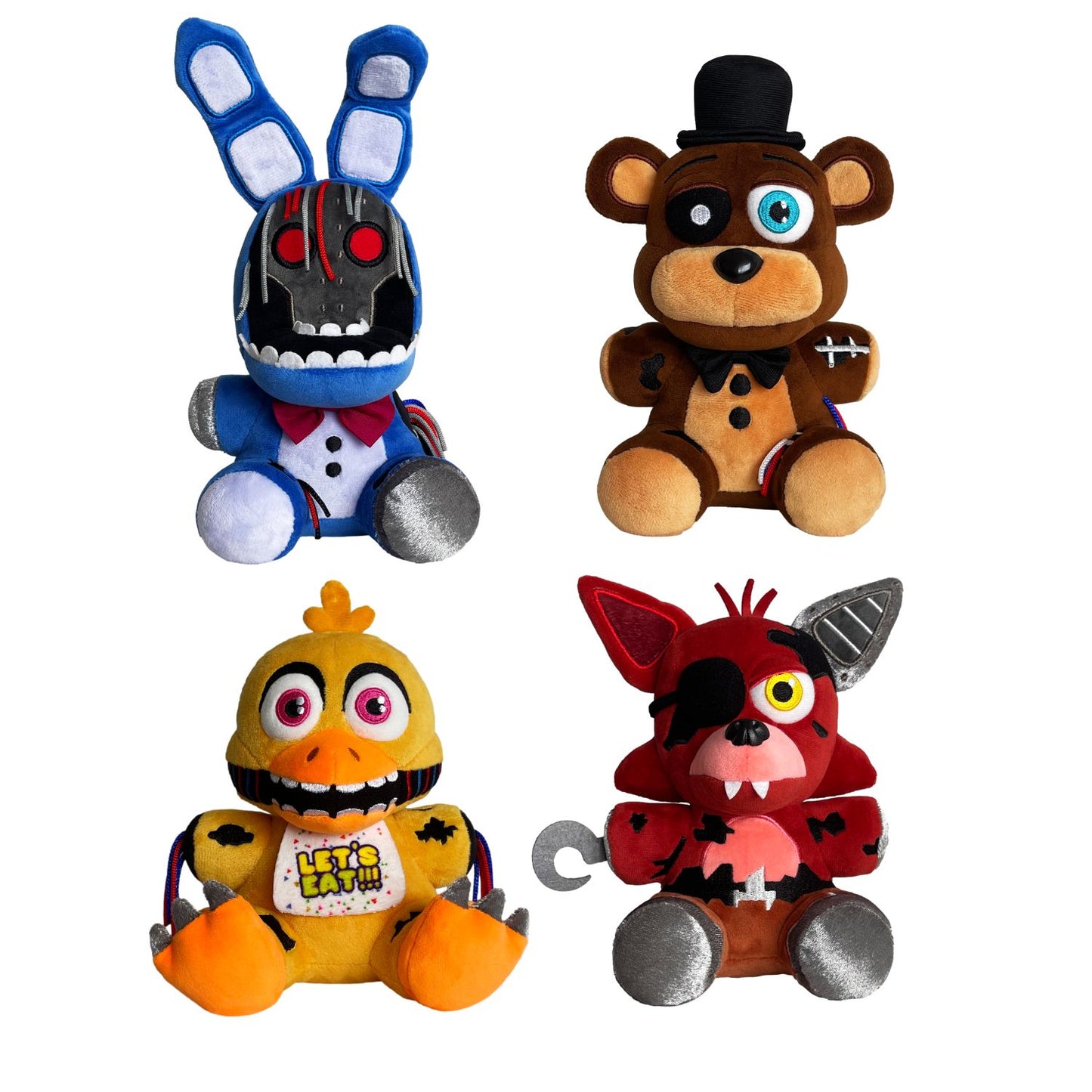 Combo Withered Plush Wave 1 - Fox, Rabbit, Duck, Bear - Worldwide Shipping